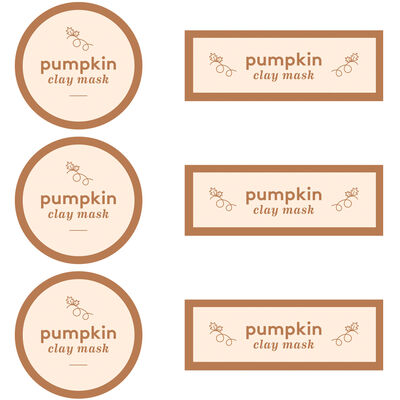 Pumpkin Clay Mask Digital Template