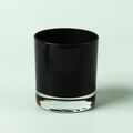 Black Glossy Candle Jar - 2 Jars