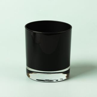 Black Glossy Candle Jar