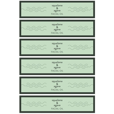 Squalane and Agave Facial Oil Digital Label