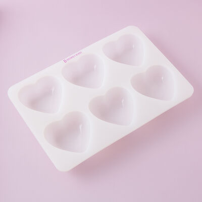 6 Cavity Heart Silicone Mold