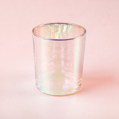 Iridescent Tumbler Candle Jar