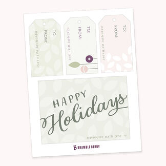 Printable Holiday Tag