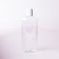 8 oz Clear Bottle with White Disc Cap - 1