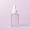 1 oz Frosted Glass Bottle with White Dropper - 1