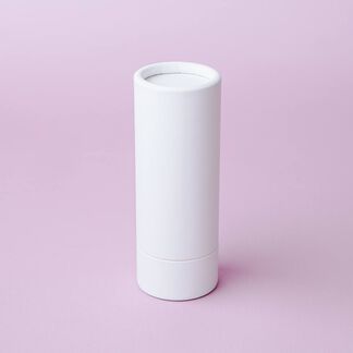 2 oz White Paperboard Push Tube