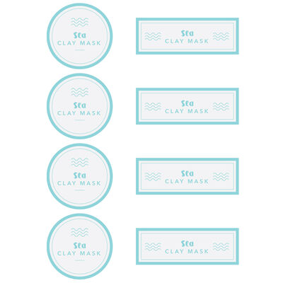 Sea Clay Mask Digital Label