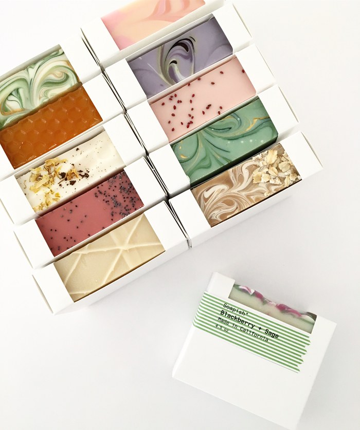 packaged cold process soap by soapish