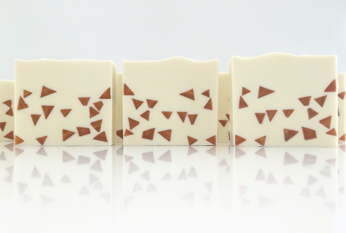 tiny triangle embed soap by soapish