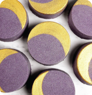 purple bath bombs