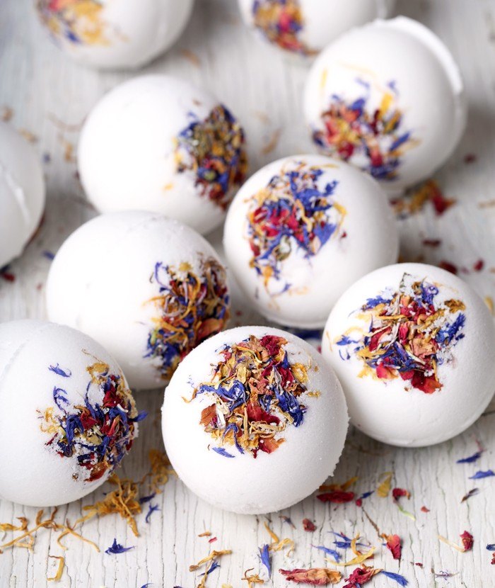 wildflower bath bombs by bramble berry