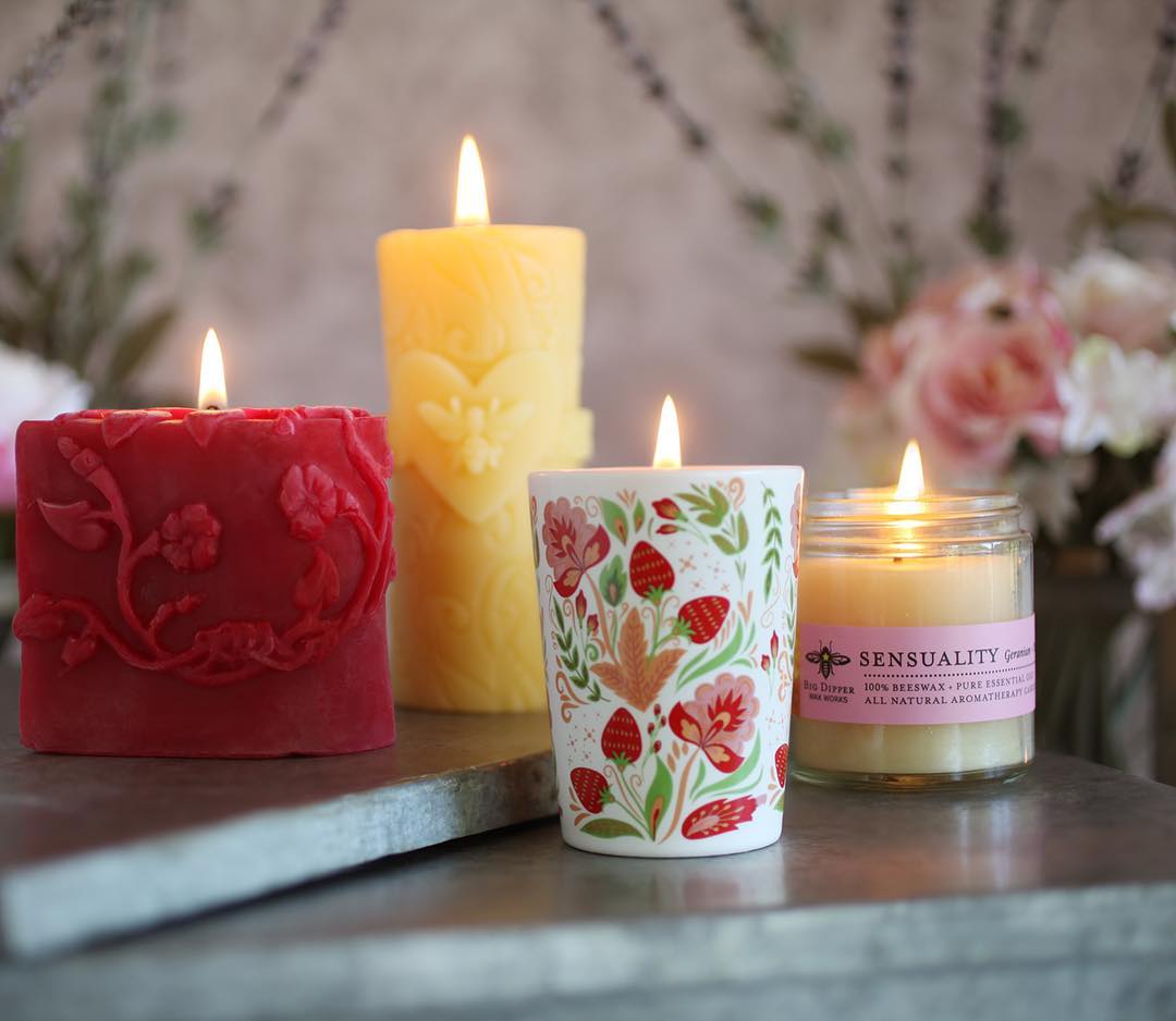 valentine's day candles by big dipper wax
                works