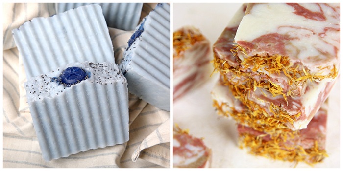 Blueberry and clay hot process soap | bramble berry