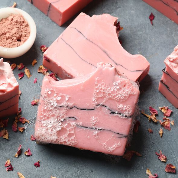 rose clay and charcoal soap | bramble
                berry