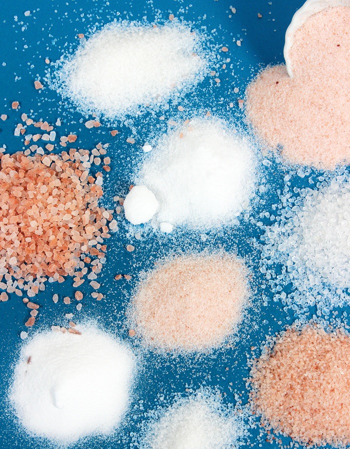 Different colors of salts