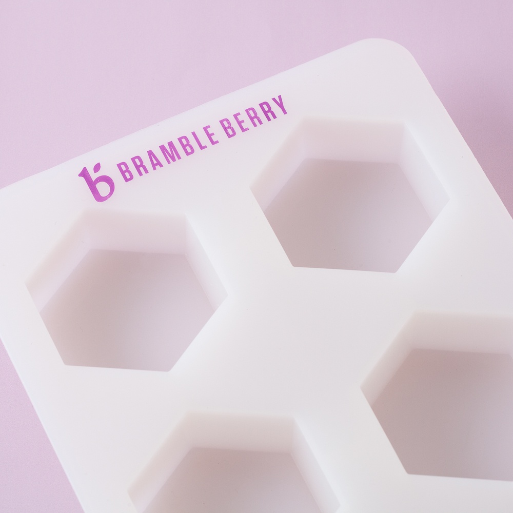 4 Cavity Hexagon Silicone Mold image number null