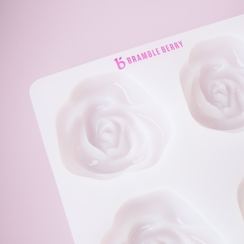 4 Cavity Rose Silicone Mold image number null