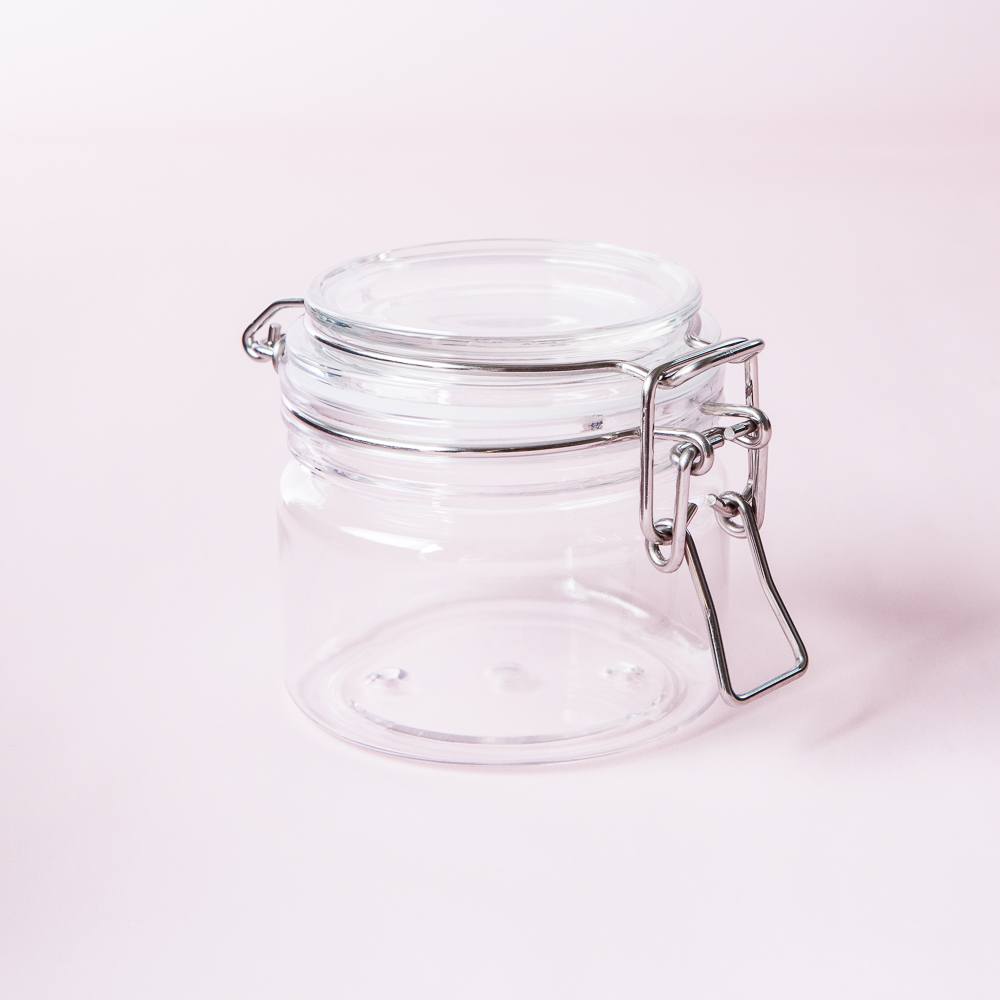 Short 8 oz Plastic Bail Jar image number null