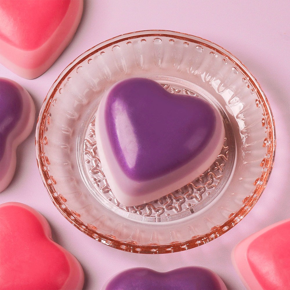 Ombre Heart Soap Project