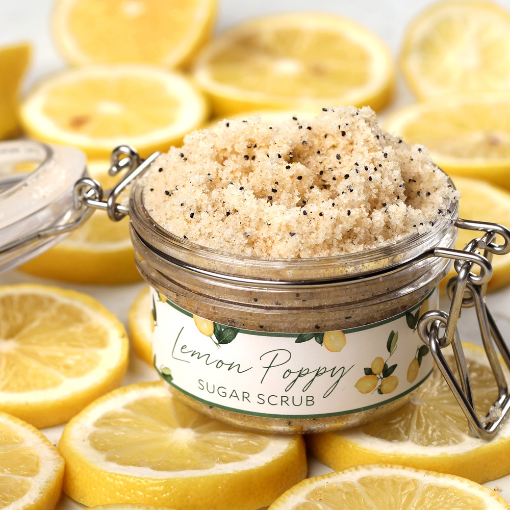 Lemon Poppy Seed Sugar Scrub Kit image number null