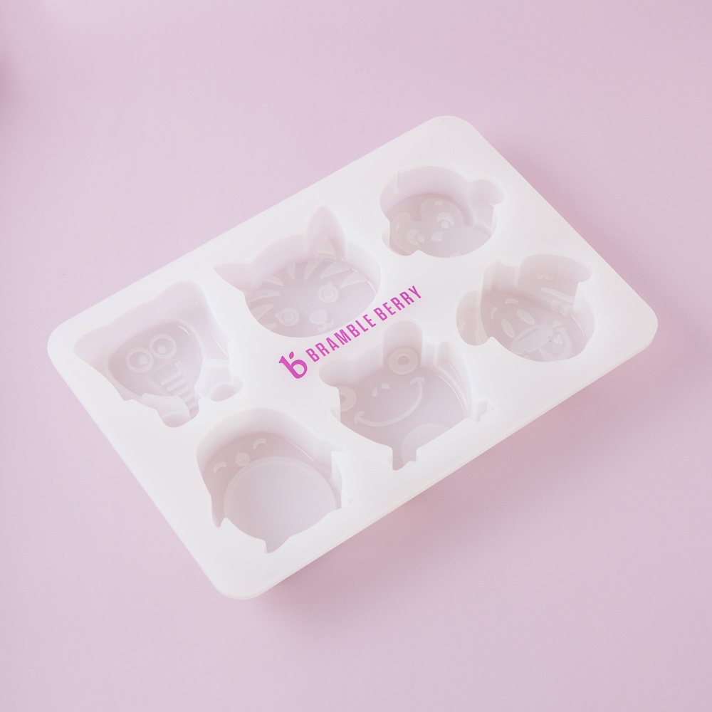 6 Cavity Kids Animals Silicone Mold image number null