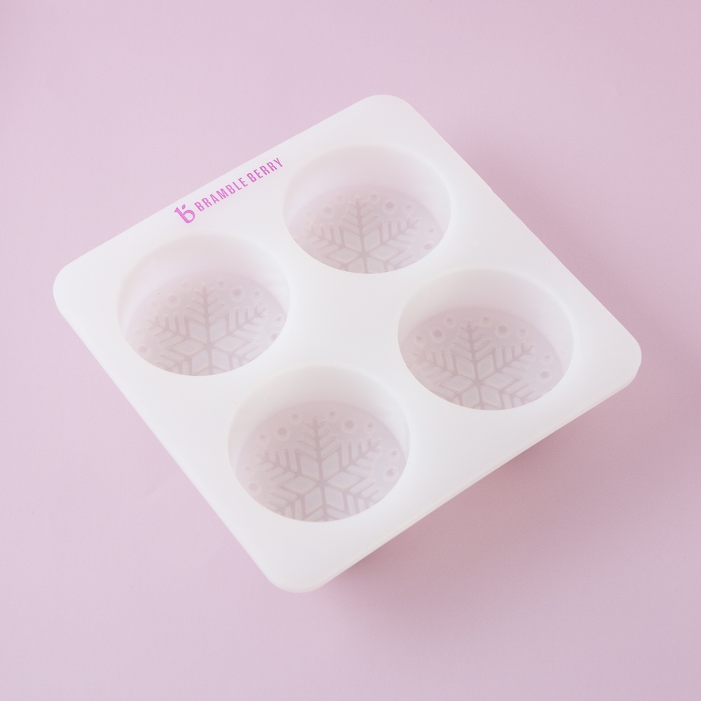 4 Cavity Snowflake Silicone Mold image number null