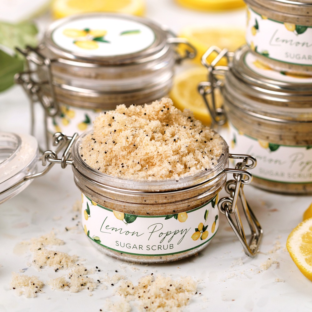 Lemon Poppy Seed Sugar Scrub Kit image number null