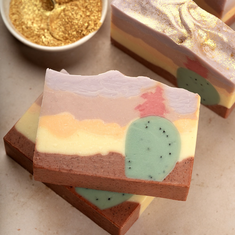 Desert Sunset Soap Project