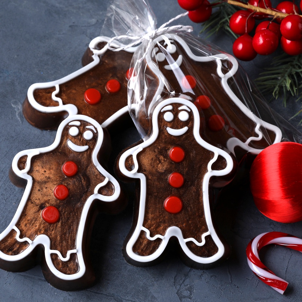 4 Cavity Gingerbread Mold image number null