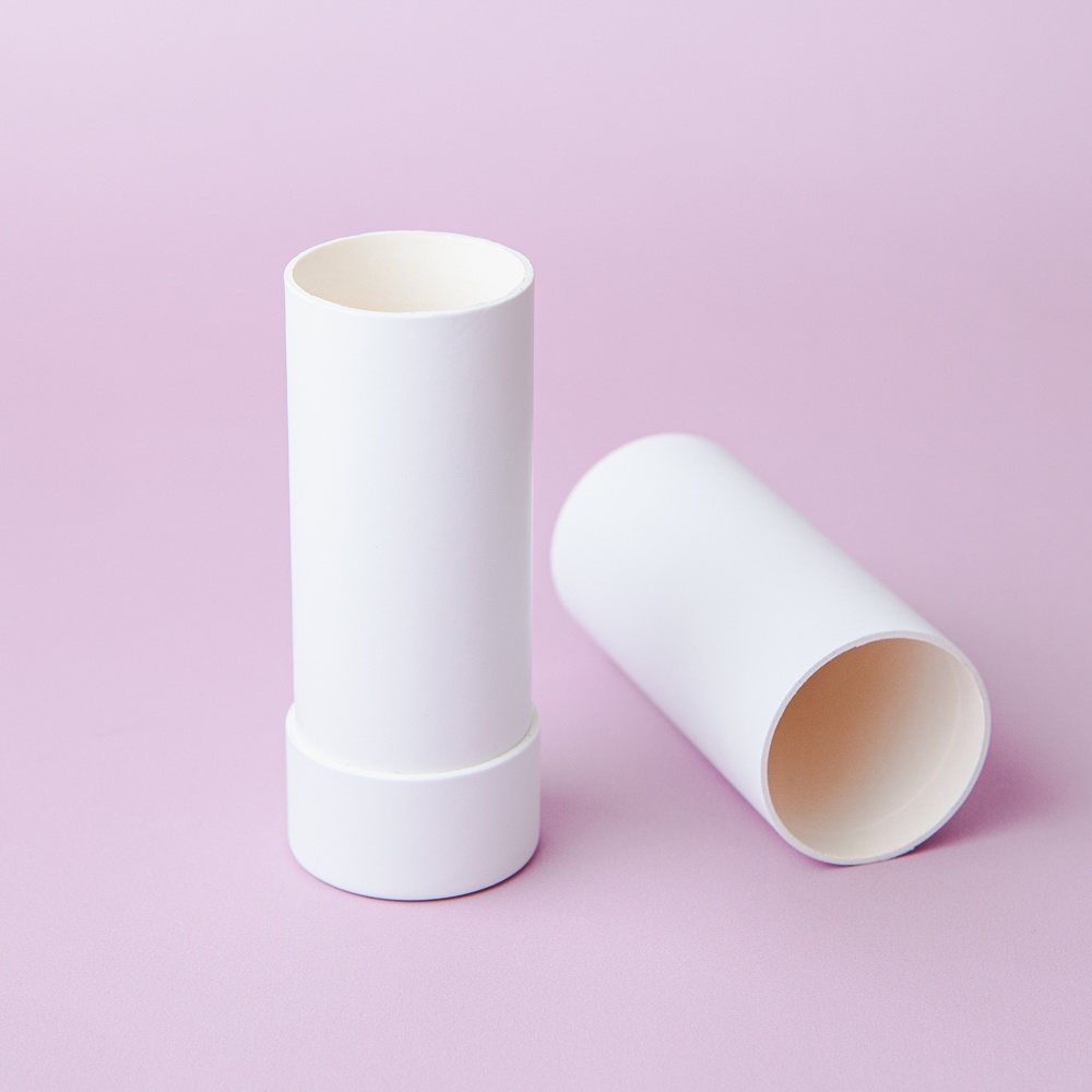 2 oz White Paperboard Push Tube image number null