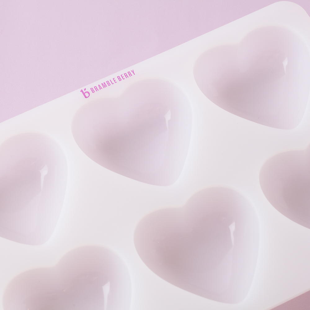 6 Cavity Heart Silicone Mold image number null