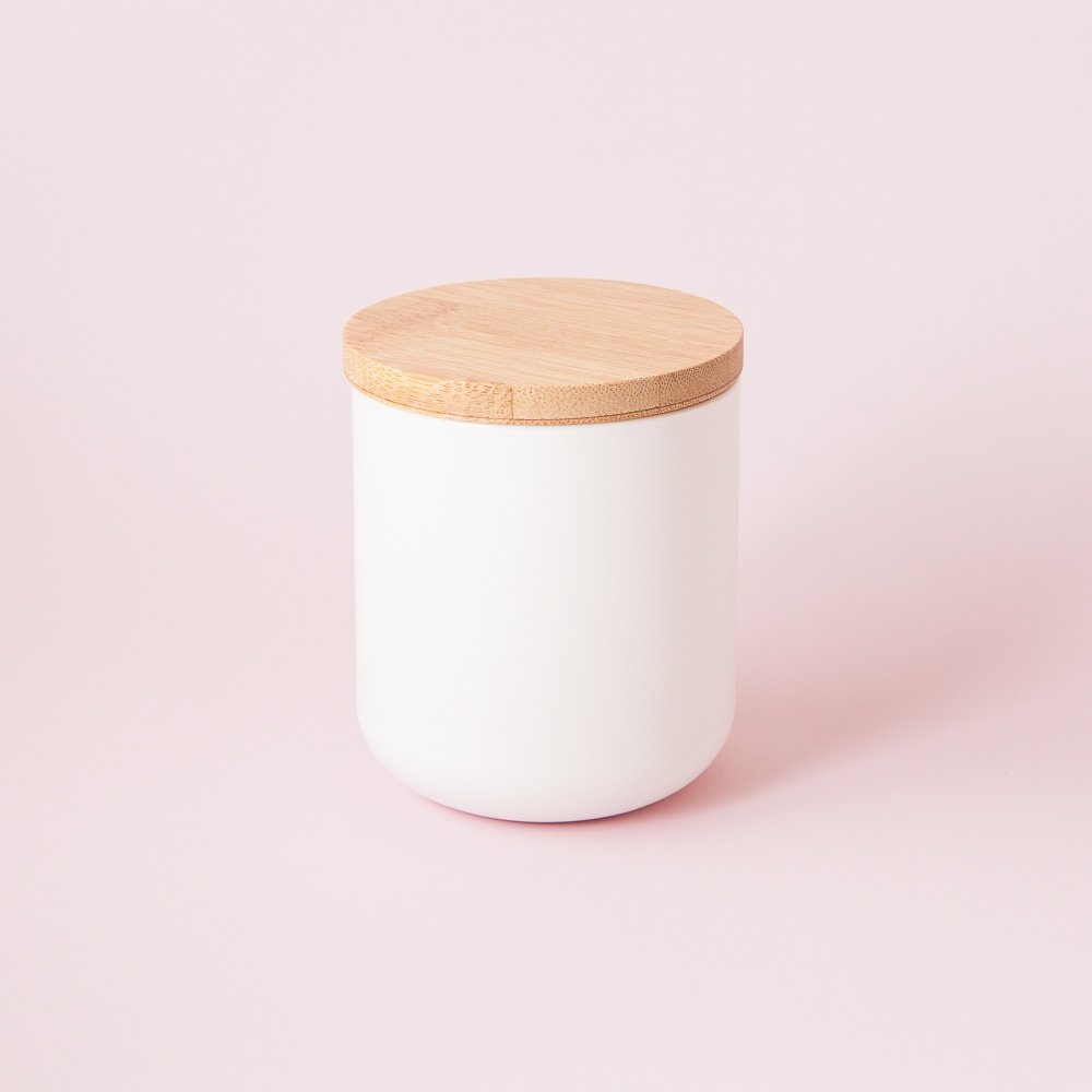 White Ceramic Jar - Small image number null