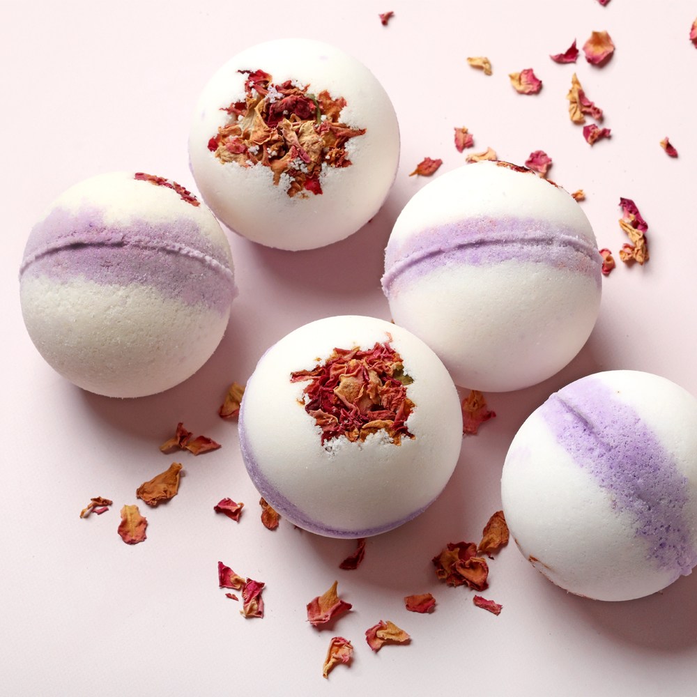 Lilac and Rosehip Bath Bomb Project image number null