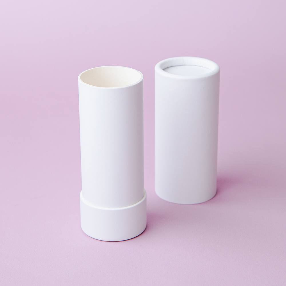 2 oz White Paperboard Push Tube image number null