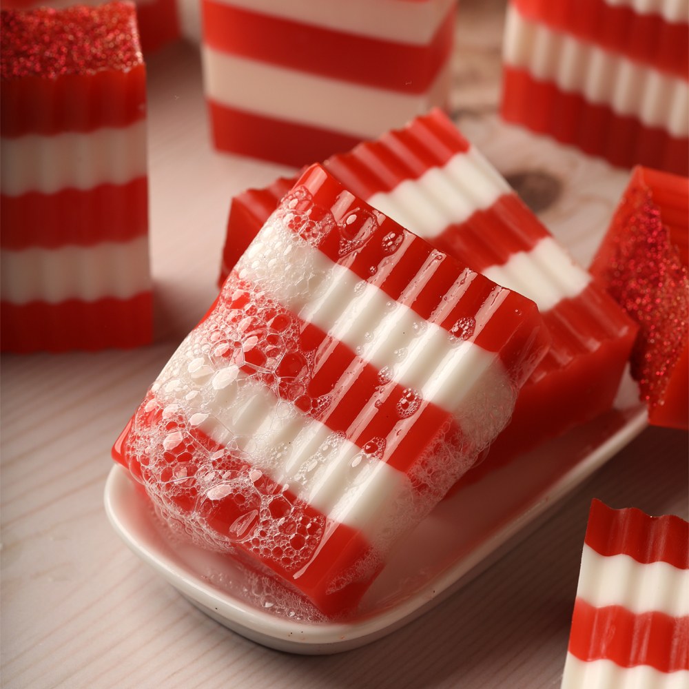 Candy Cane Soap Project image number null