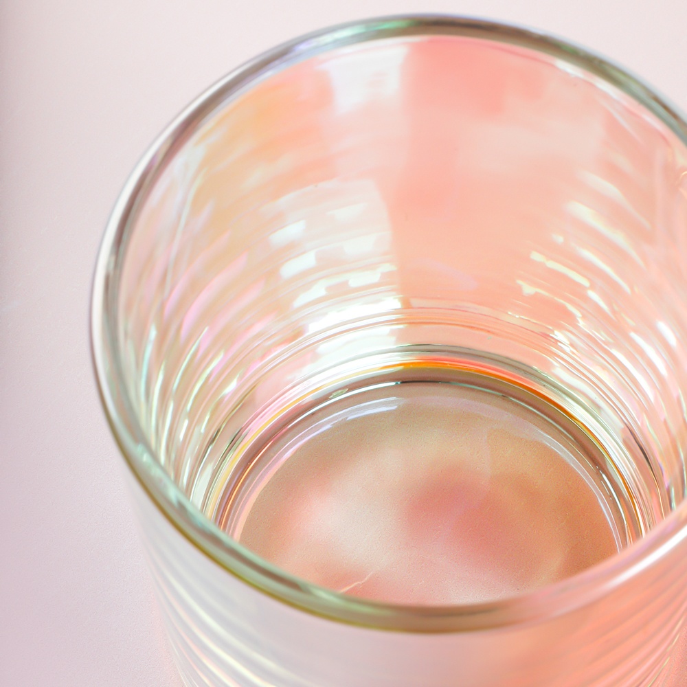 Iridescent Tumbler Candle Jar image number null