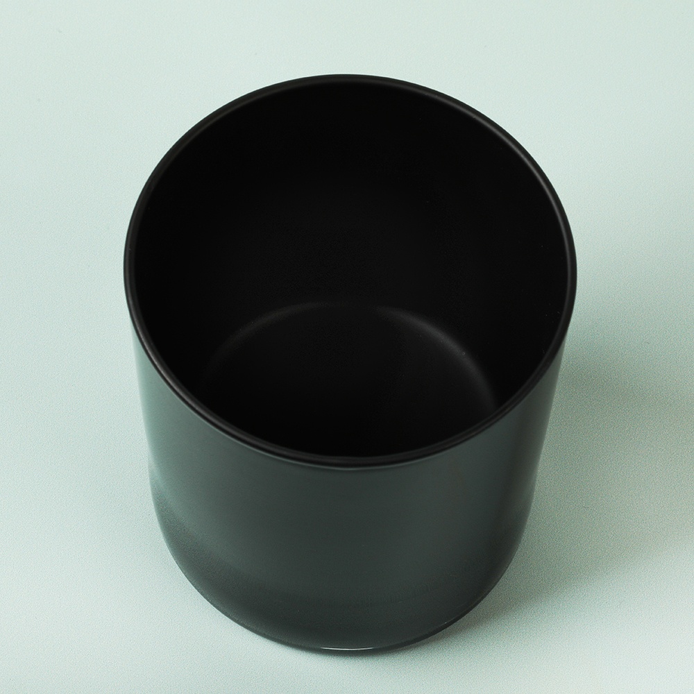 Black Glossy Candle Jar image number null