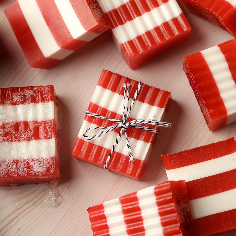 Candy Cane Soap Project image number null